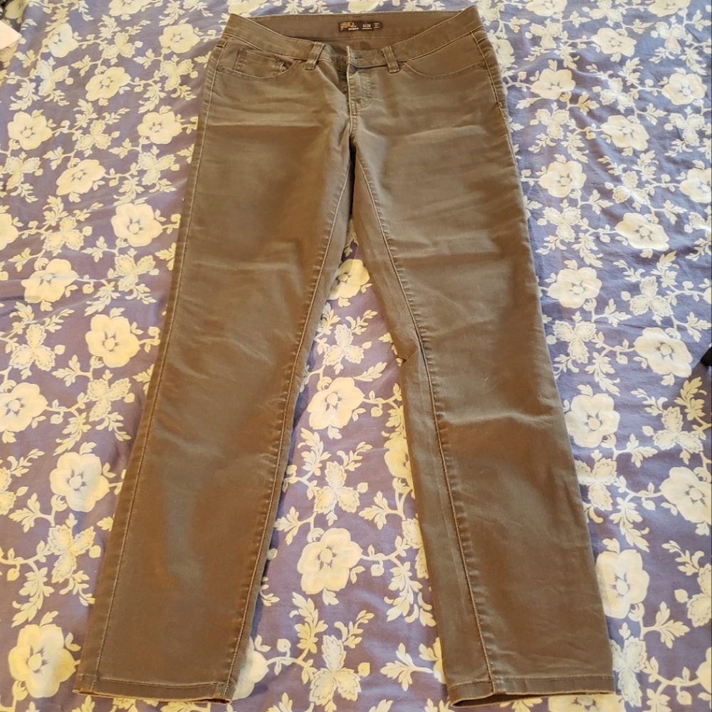 Grey denim fitted Prana pants